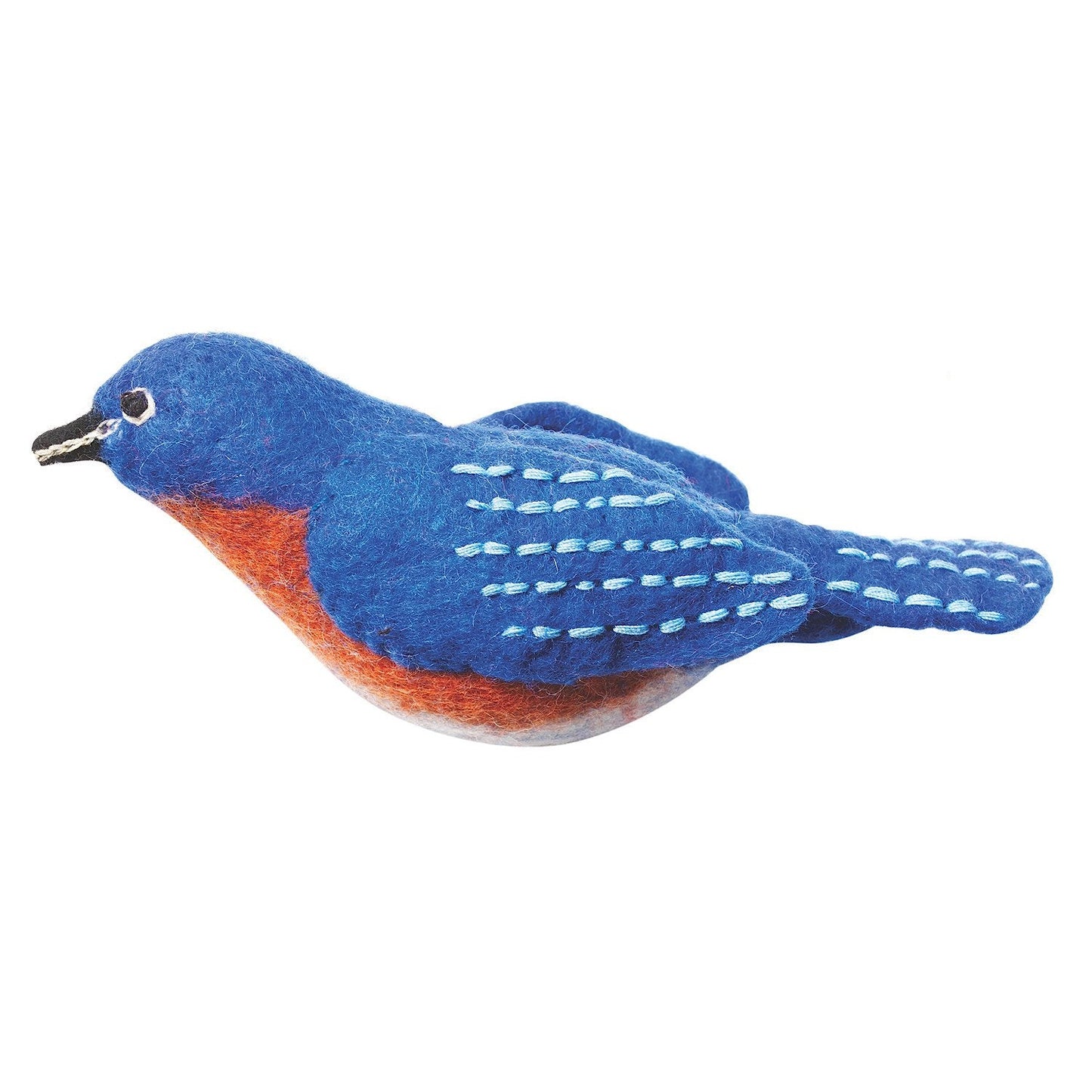 Felt Bird Garden Ornament - Bluebird - Wild Woolies (G)