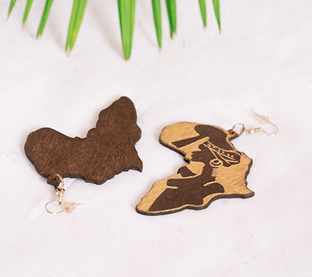 Coconut Carved Earrings