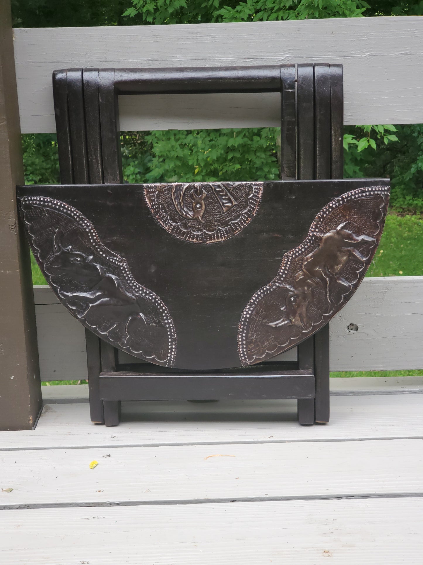 Foldable Solid Wood End Tables