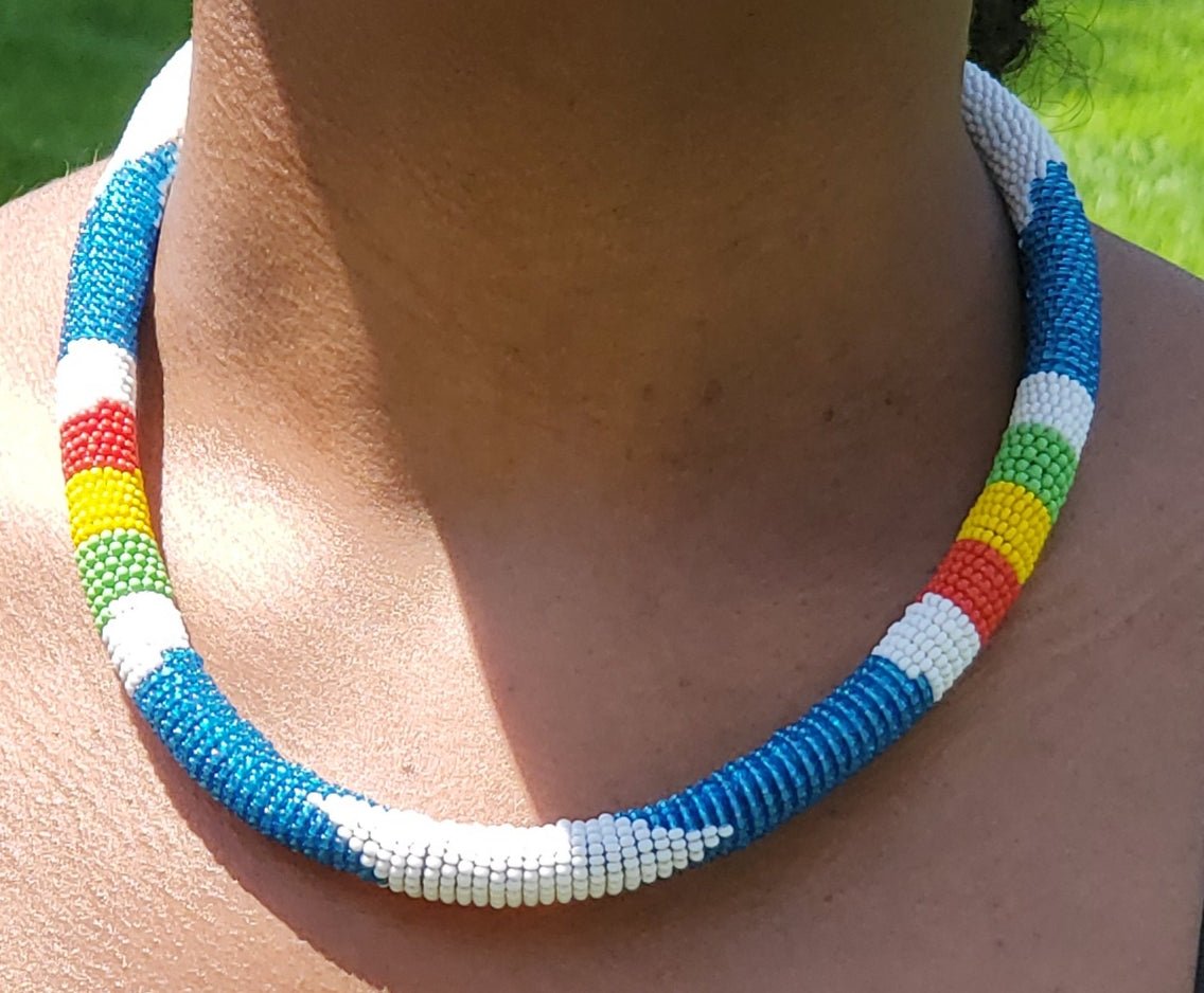Zulu traditional beaded choker