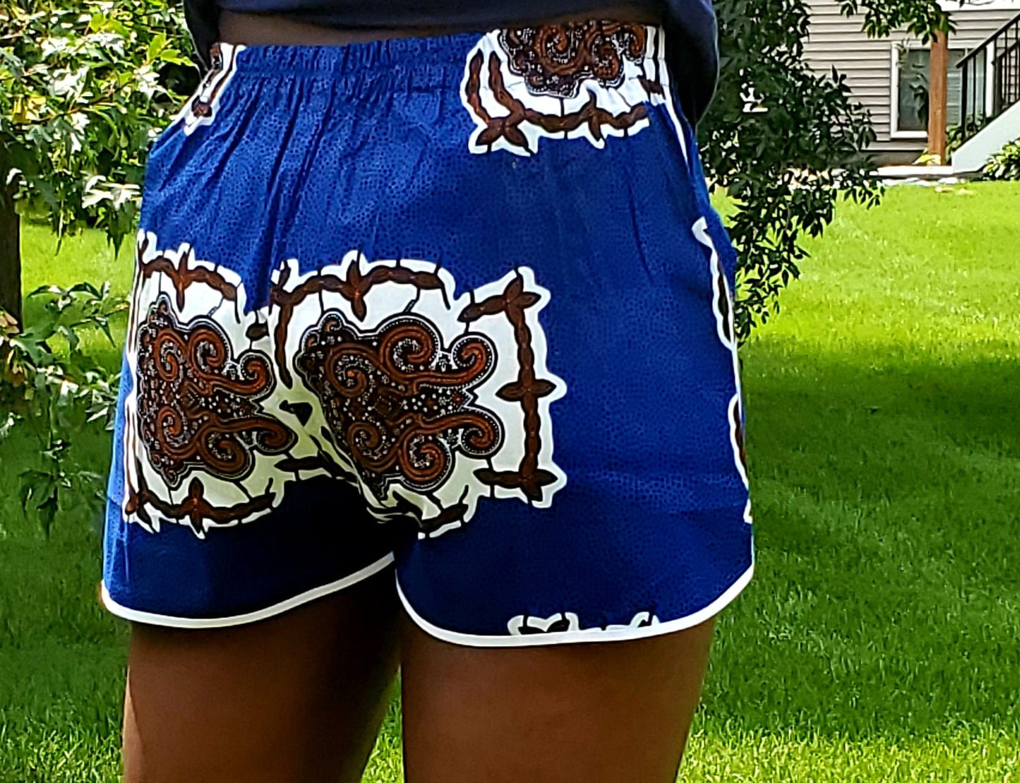 Ankara Wax Print Shorts