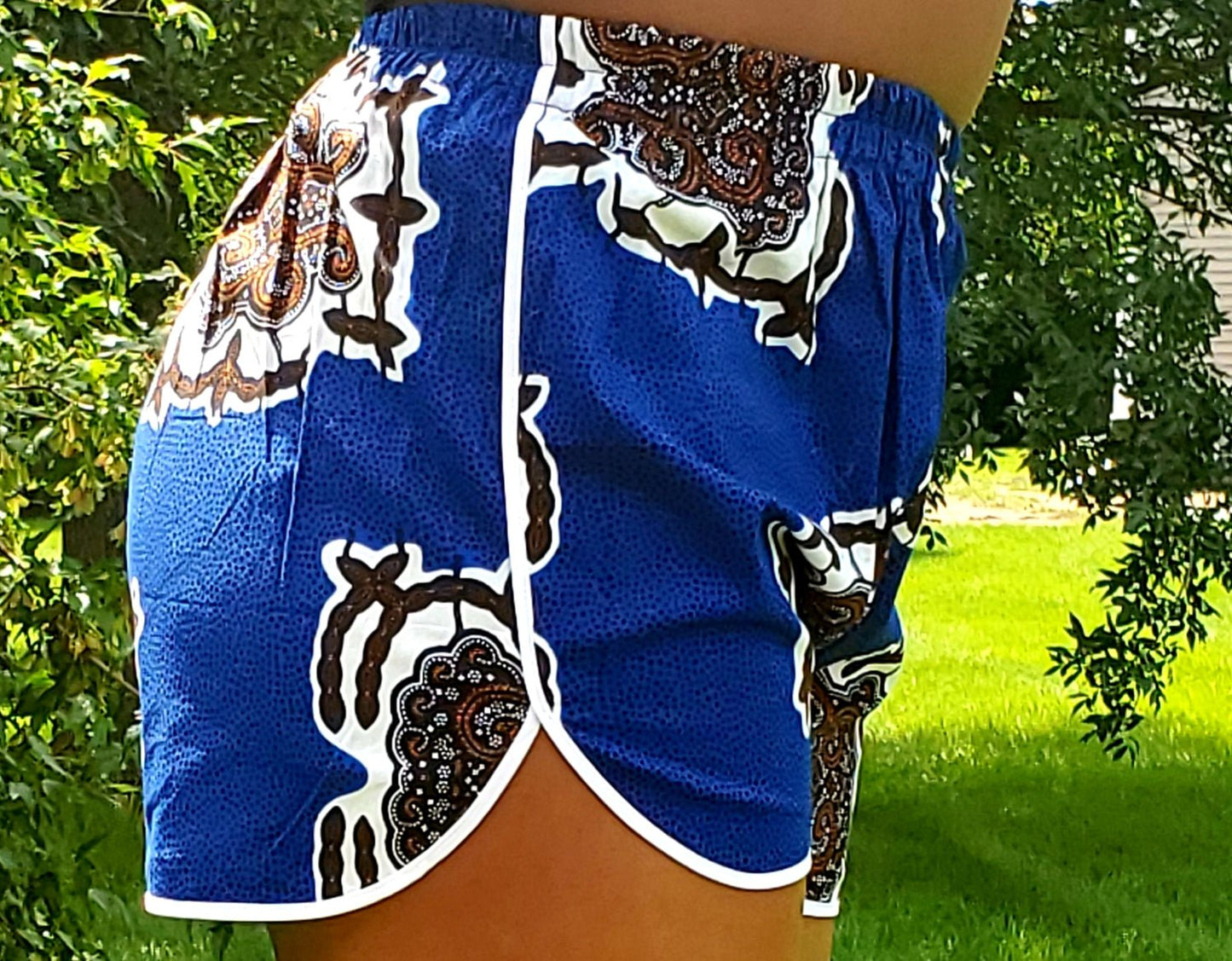 Ankara Wax Print Shorts