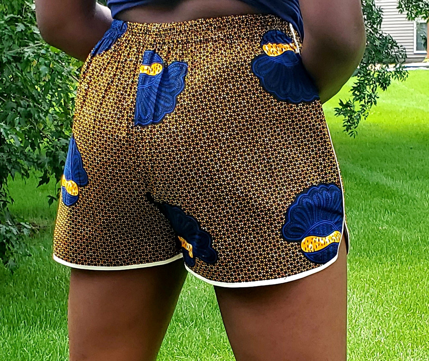 Ankara Wax Print Shorts