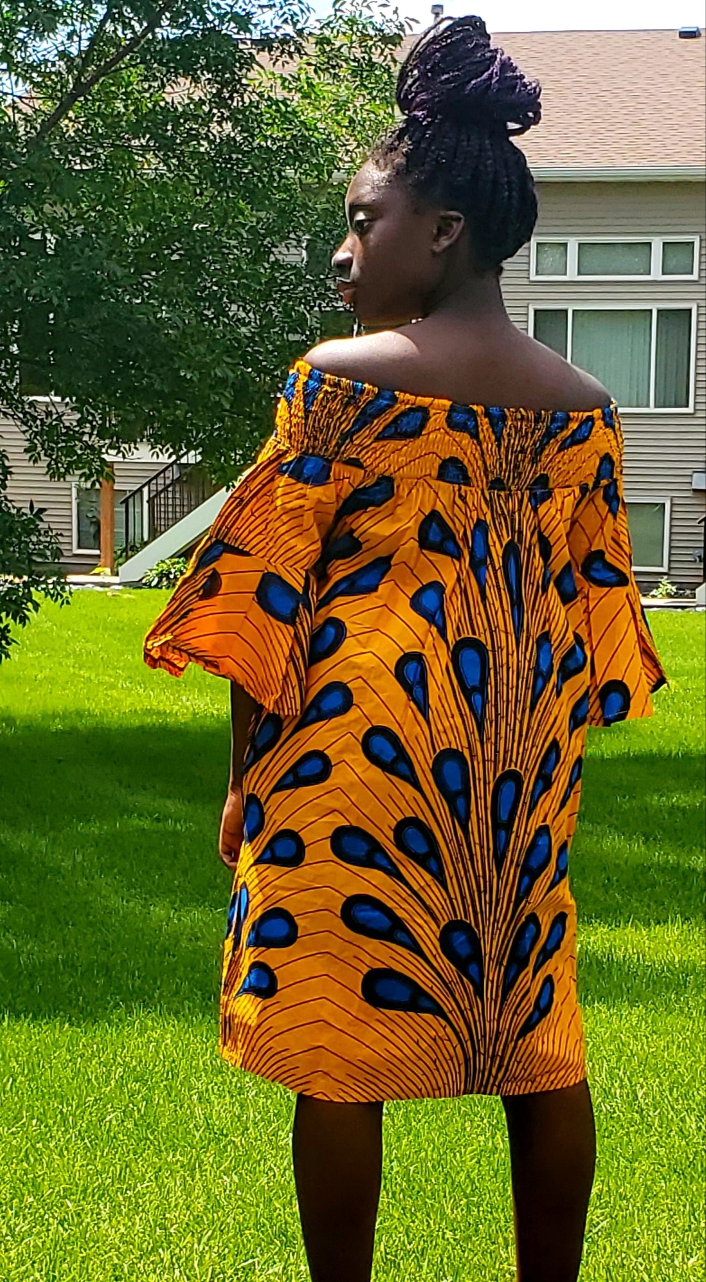 Vibrant high quality dresses, Hi~Low, Off the shoulder or Tank style.