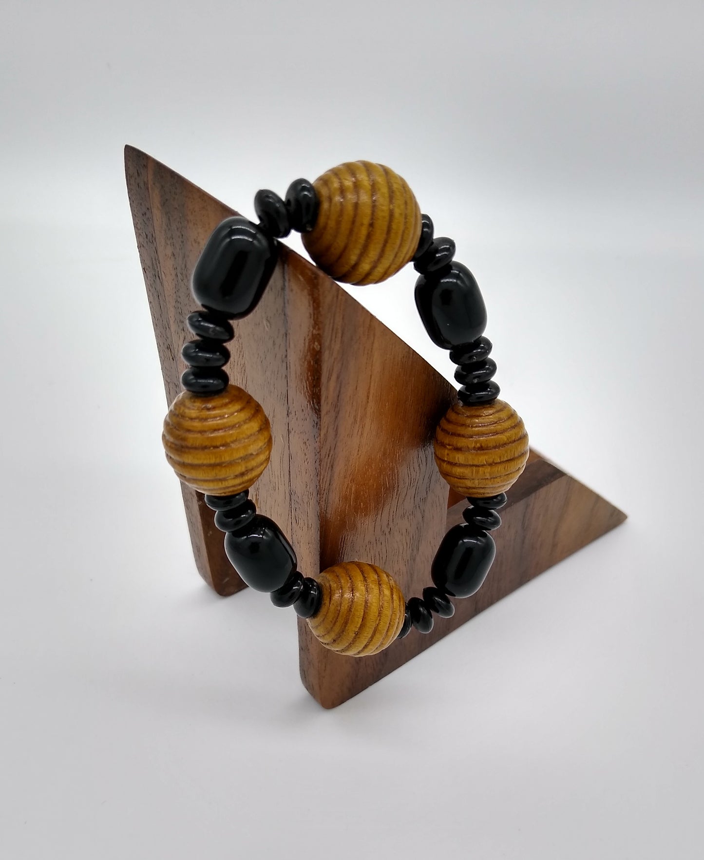 black brown evelyn bracelet