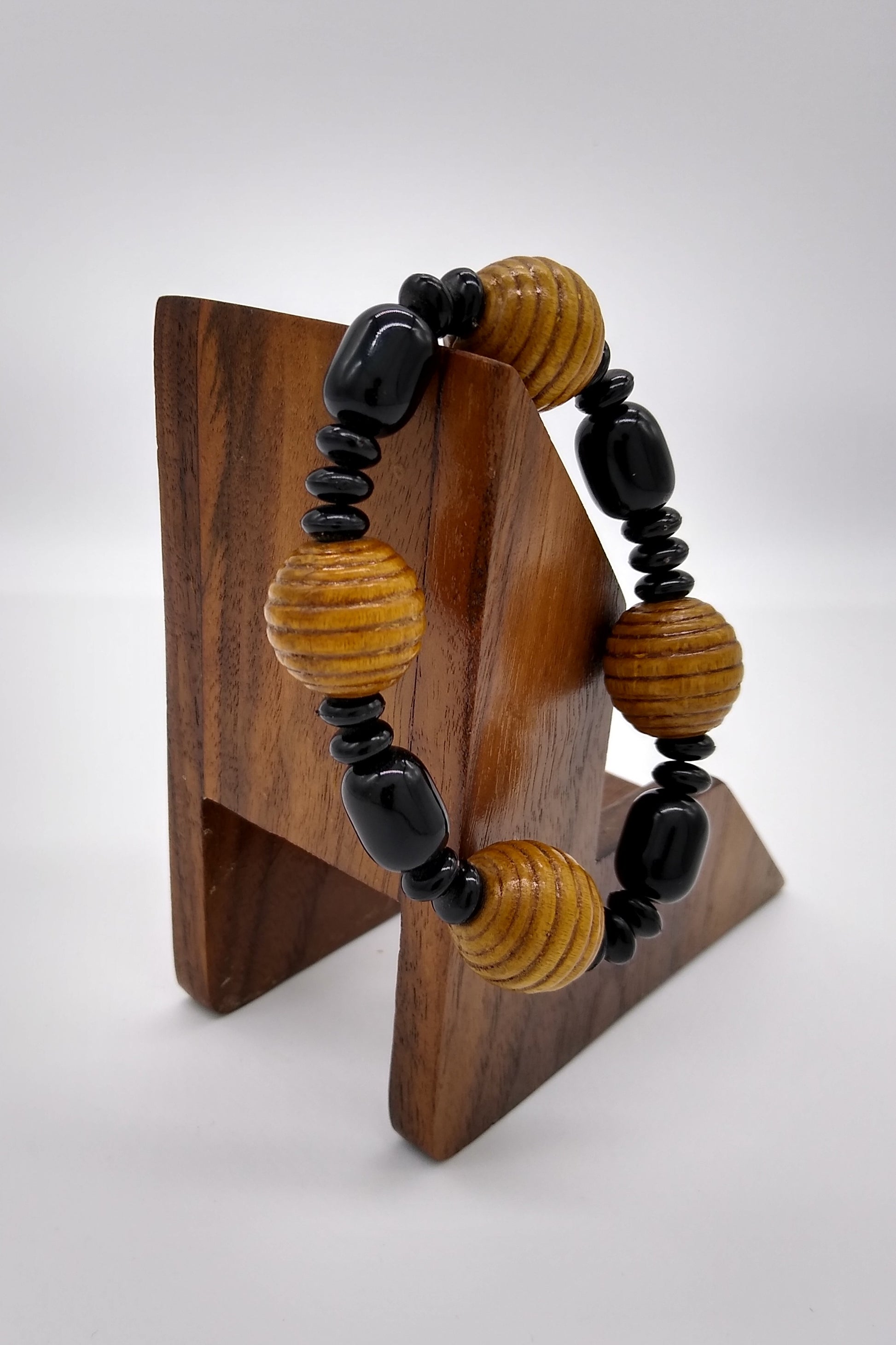 black brown evelyn bracelet