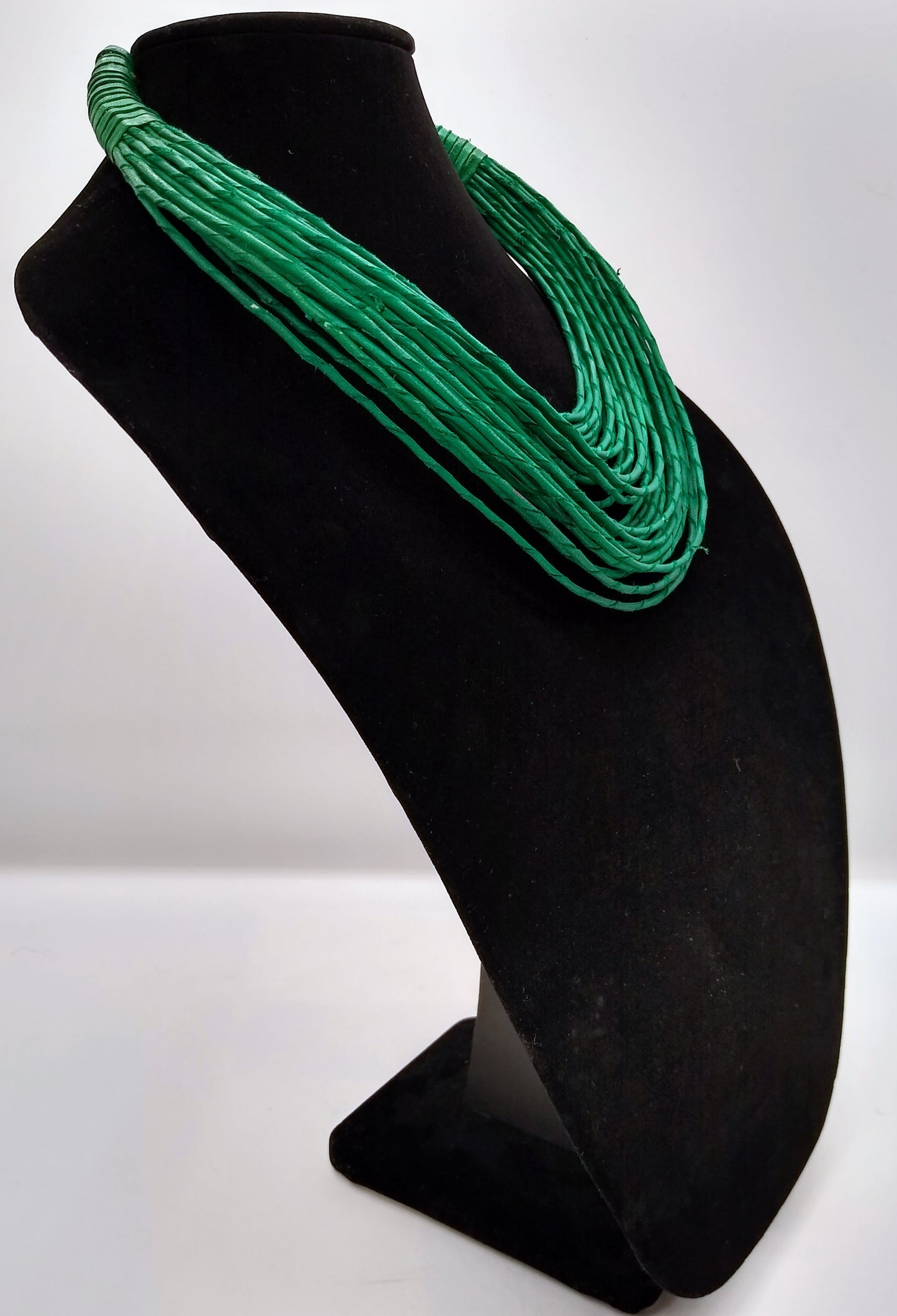 Multi-Strand Goat Leather Collar