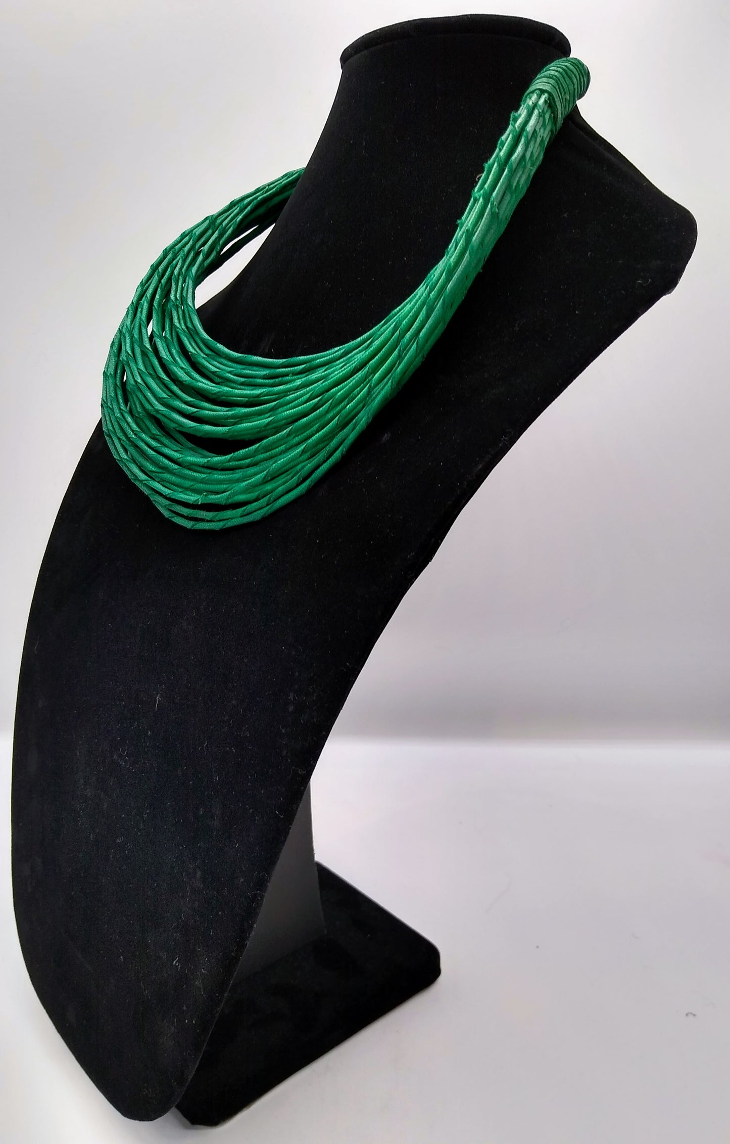 Multi-Strand Goat Leather Collar