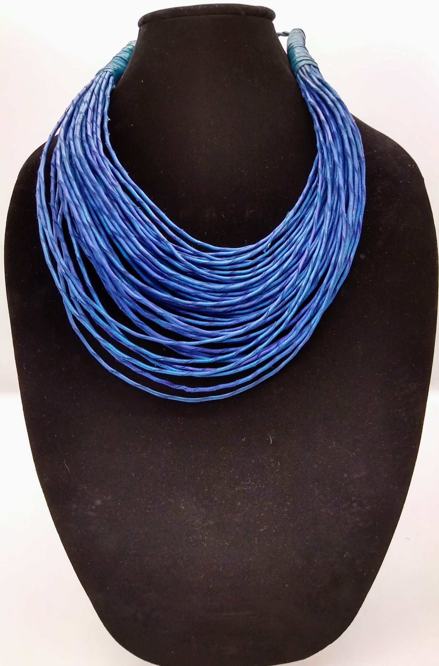 Multi-Strand Goat Leather Collar