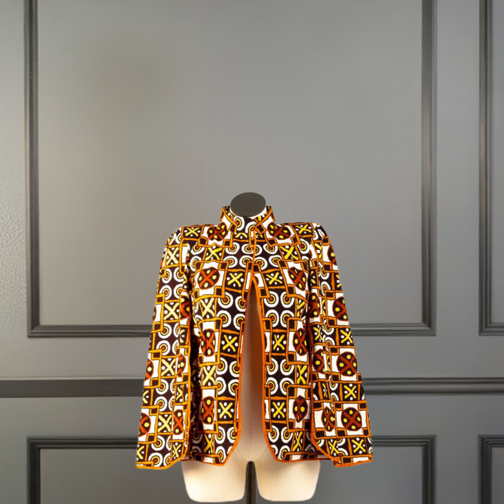 Ankara Cape Blazer