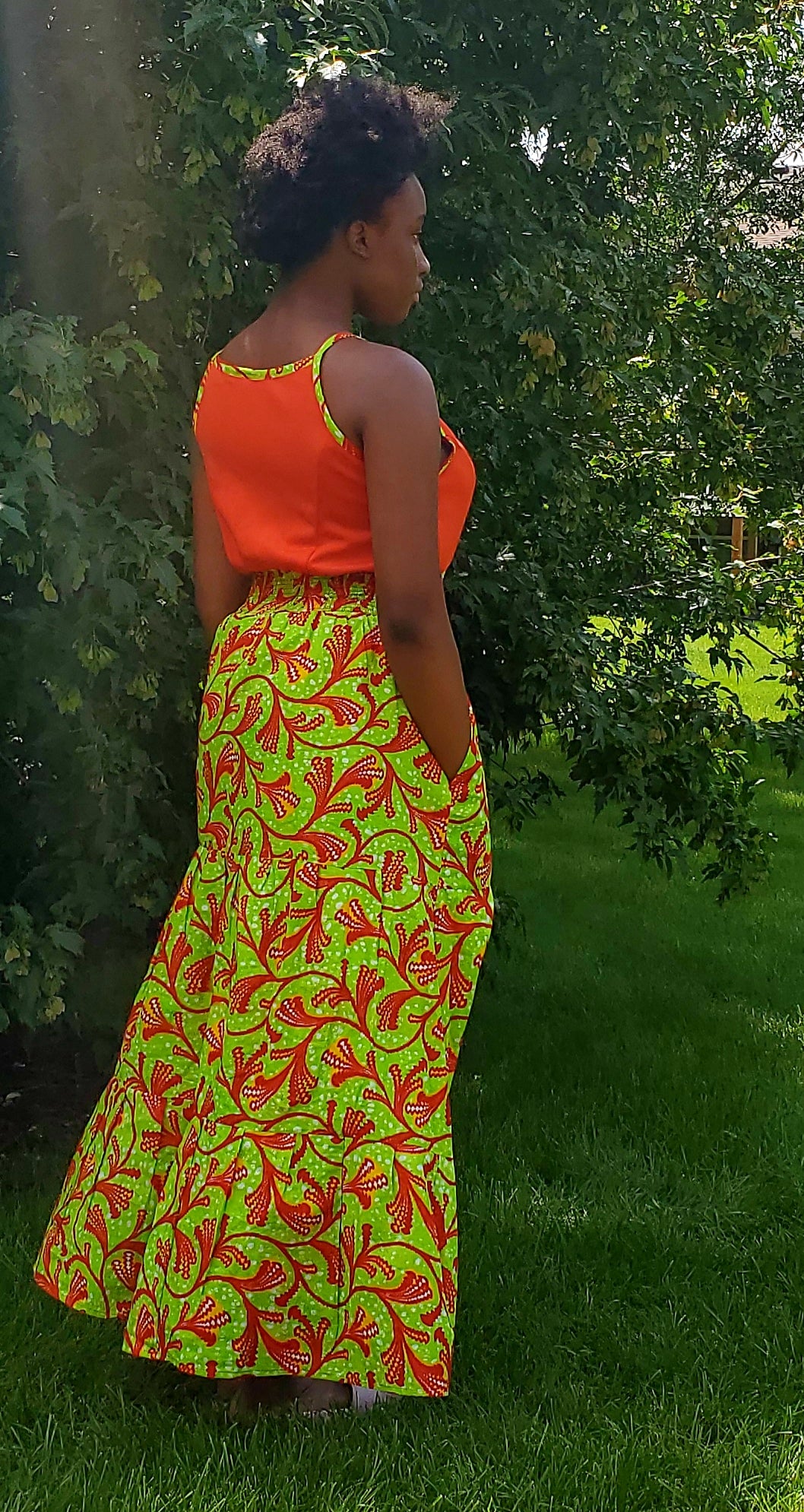 Vibrant high quality dresses, Hi~Low, Off the shoulder or Tank style.