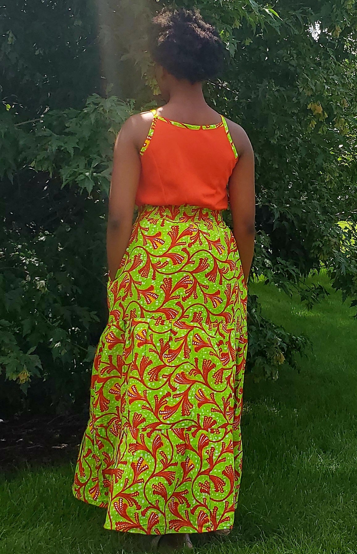 Vibrant high quality dresses, Hi~Low, Off the shoulder or Tank style.