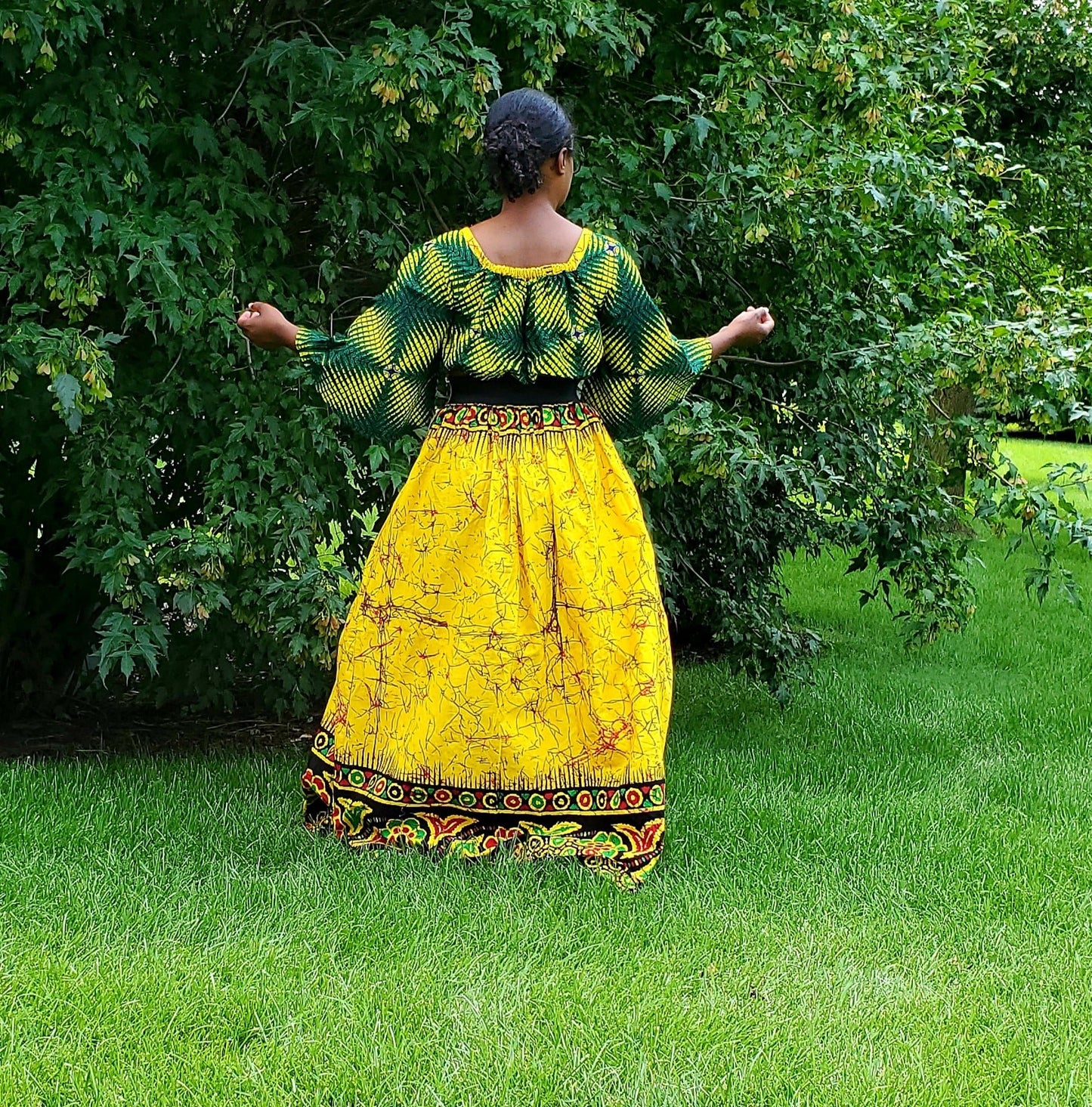 Vibrant high quality dresses, Hi~Low, Off the shoulder or Tank style.