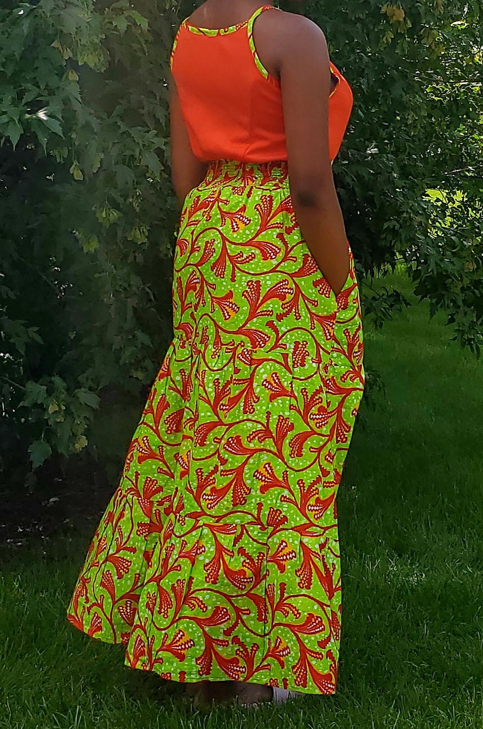Vibrant high quality dresses, Hi~Low, Off the shoulder or Tank style.