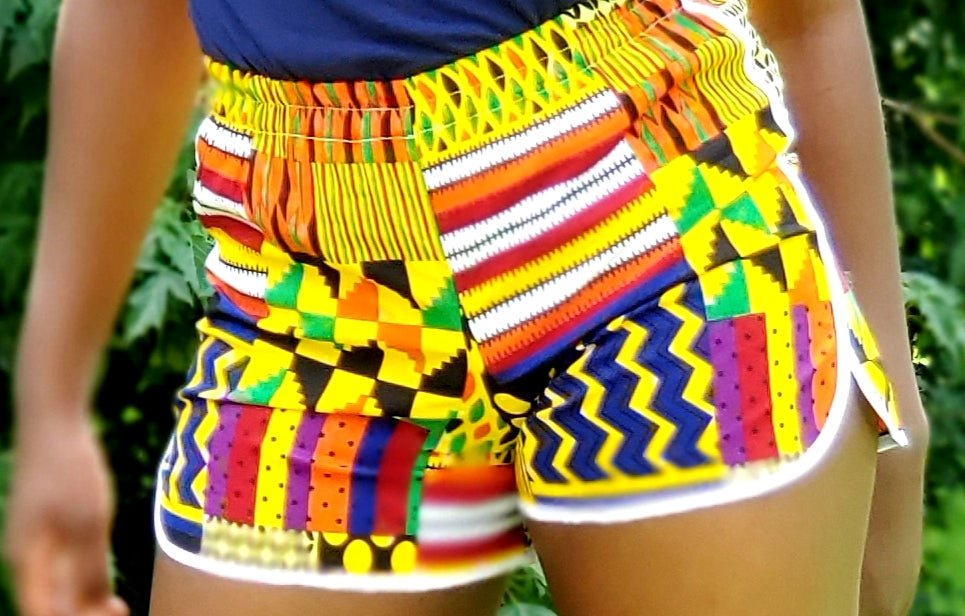 Ankara Wax Print Shorts